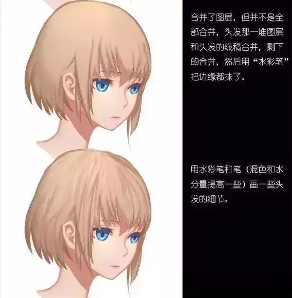 Q版漫畫教程|頭發的畫法