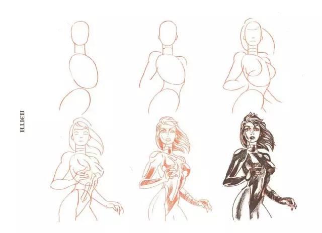15種女性人物動態簡易繪畫教程