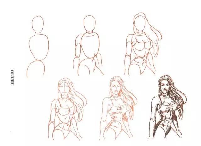 15種女性人物動態簡易繪畫教程