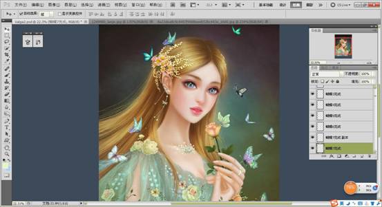唯美風格作品《畫中仙》插畫繪制教程