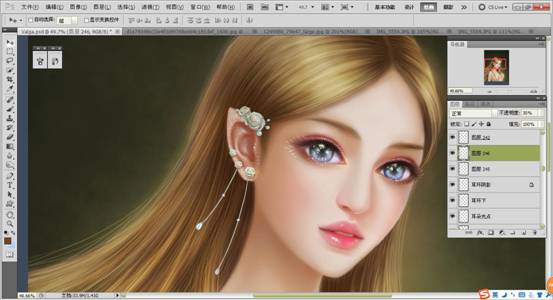 唯美風格作品《畫中仙》插畫繪制教程