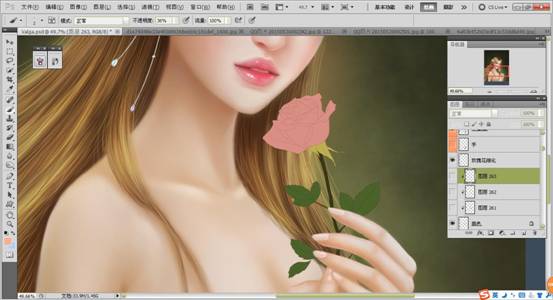 唯美風格作品《畫中仙》插畫繪制教程