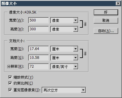 PS基礎之圖片尺寸和格式