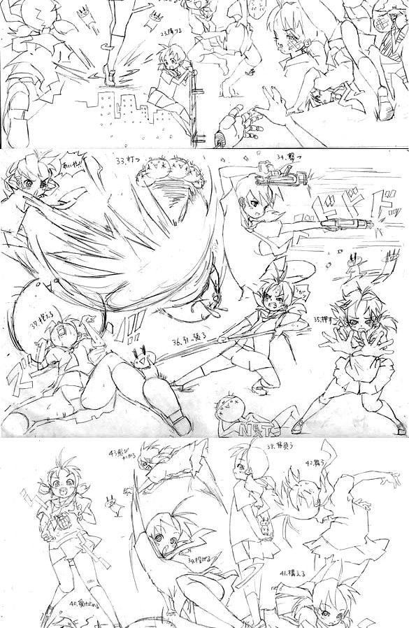 原畫基礎教程之人體動態之線稿