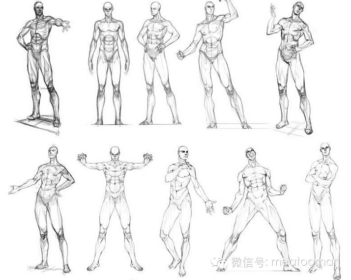 原畫基礎教程之人體動態之線稿