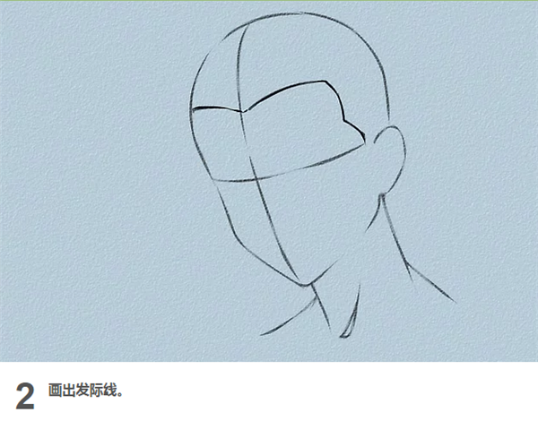 漫畫男生頭發簡單畫法