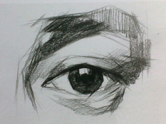 素描眼睛的畫法:素描眼睛結構解析圖文步驟
