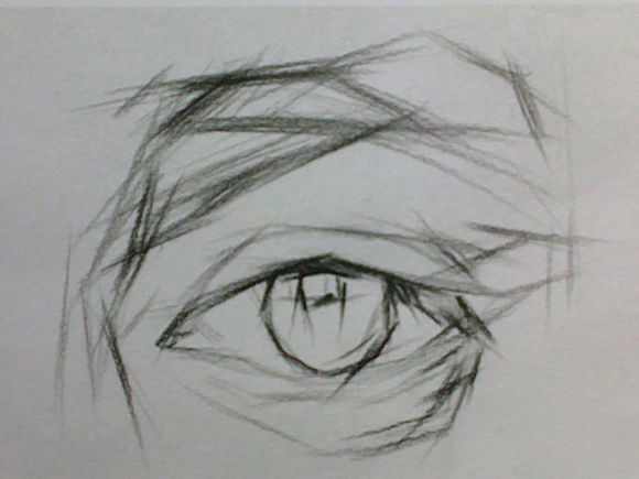 素描眼睛的畫法:素描眼睛結構解析圖文步驟