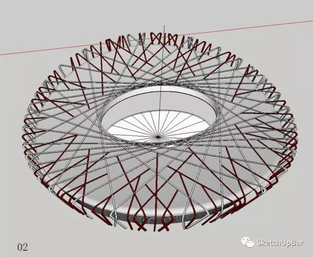 鳥巢無插件3D建模教程