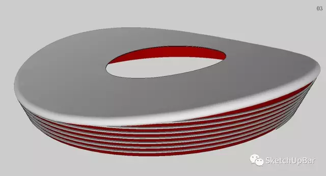 鳥巢無插件3D建模教程