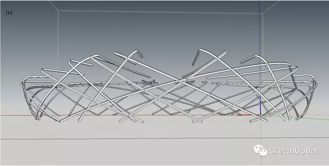 鳥巢無插件3D建模教程