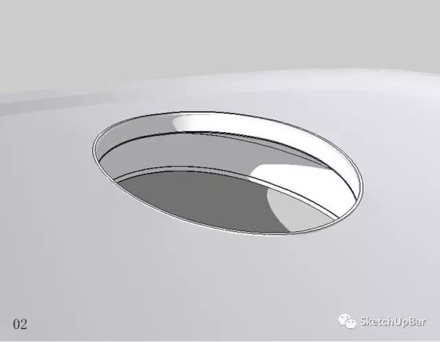 鳥巢無插件3D建模教程