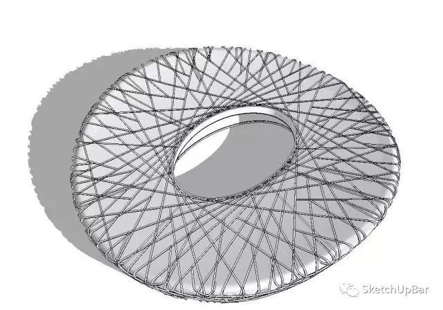 鳥巢無插件3D建模教程