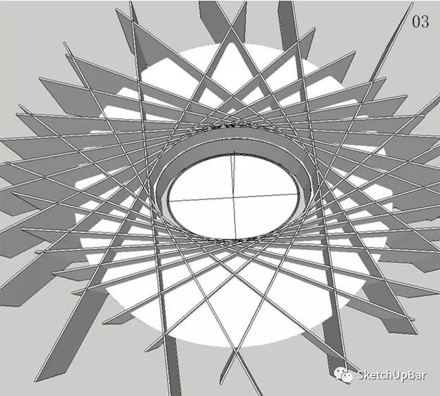 鳥巢無插件3D建模教程