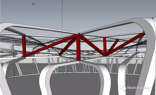 鳥巢無插件3D建模教程