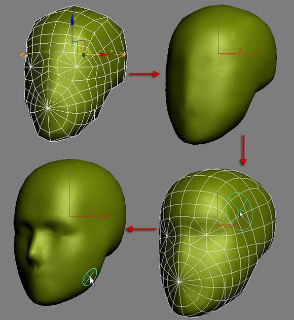 3DMAX建模教程之女性角色模型