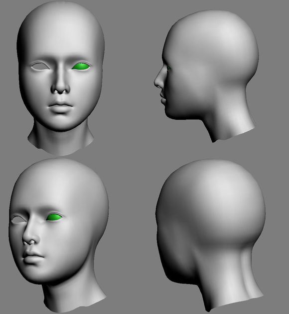 3DMAX建模教程之女性角色模型