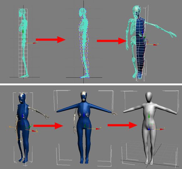 3DMAX建模教程之女性角色模型