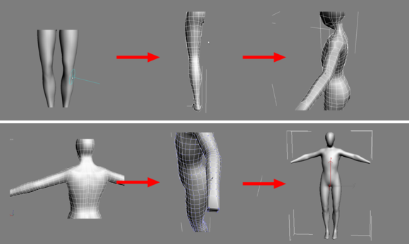3DMAX建模教程之女性角色模型