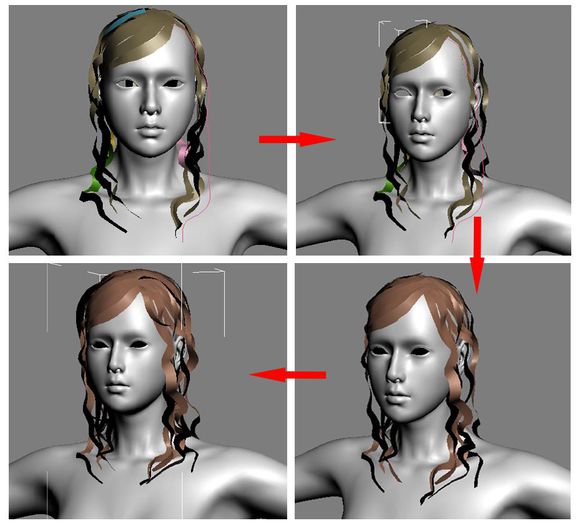 3DMAX建模教程之女性角色模型
