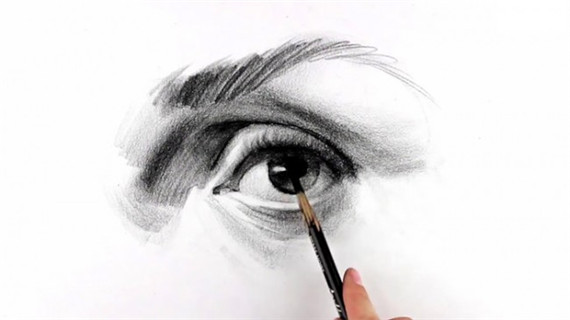 素描眉毛與眼睛的畫法
