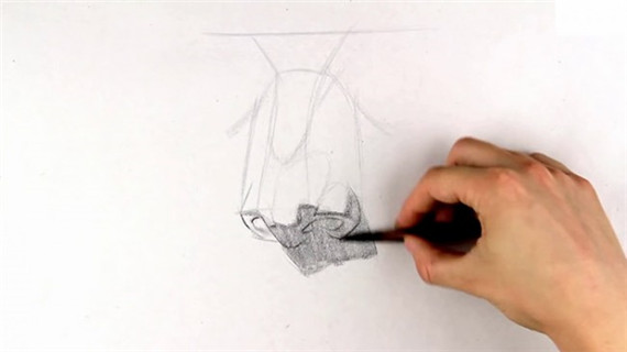素描鼻子畫法步驟圖片教程