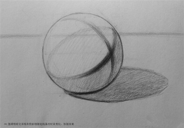 素描入門：球體素描的起形基礎教學