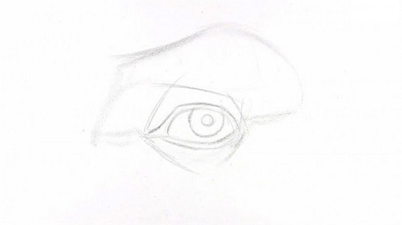 素描眉毛與眼睛的畫法
