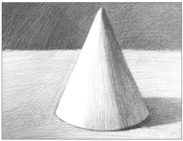 素描圓錐體的畫法教程