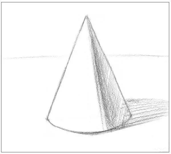 素描圓錐體的畫法教程