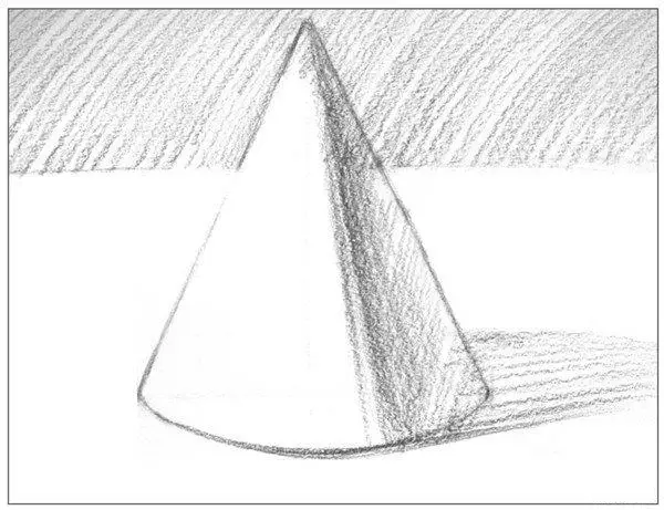 素描圓錐體的畫法教程