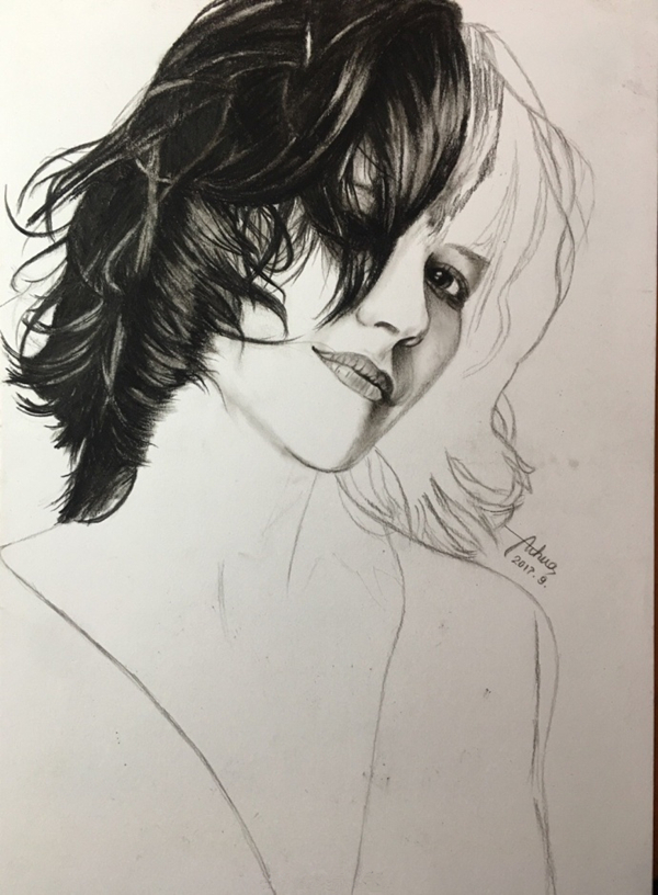 蘇菲·瑪索素描炭筆畫教程