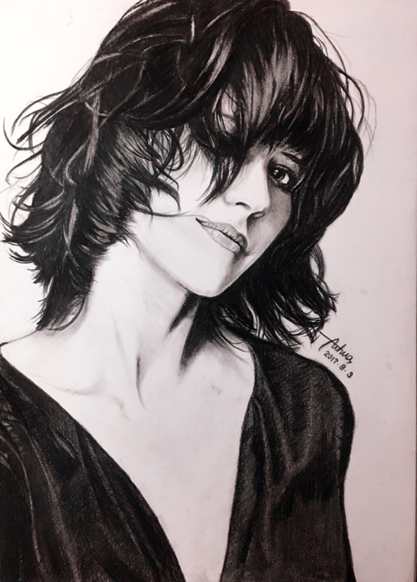 蘇菲·瑪索素描炭筆畫教程