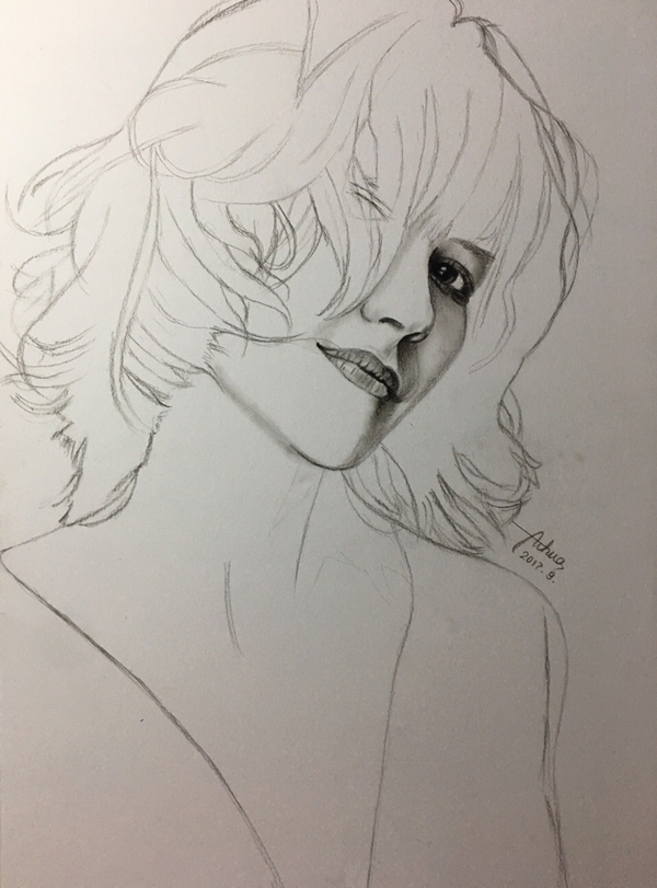 蘇菲·瑪索素描炭筆畫教程