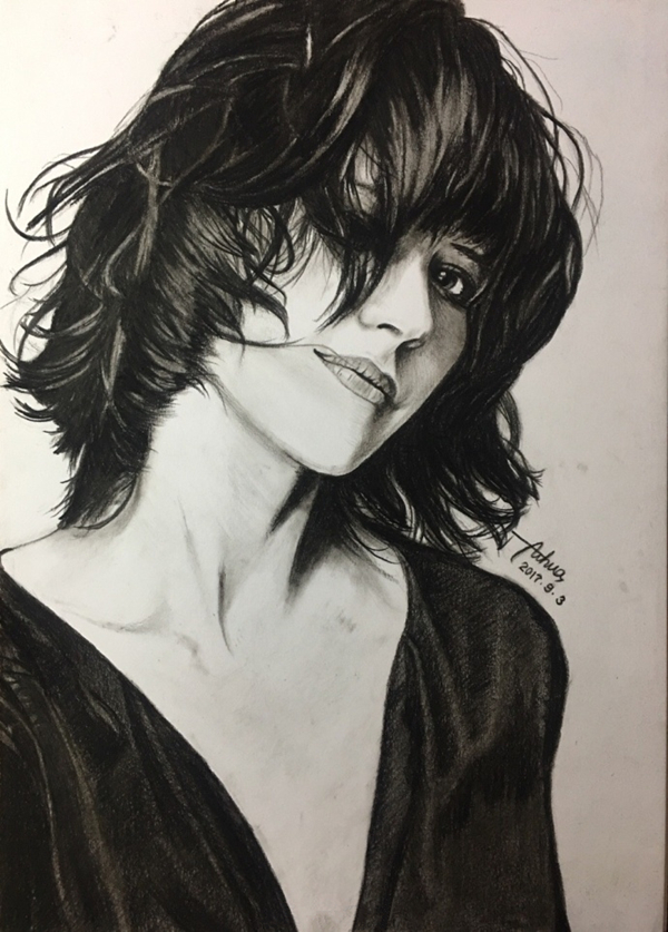 蘇菲·瑪索素描炭筆畫教程