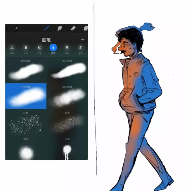 一個美式漫畫角色的ipad插畫教程