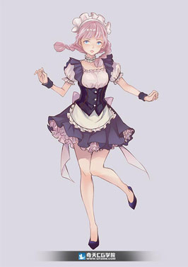 奇天CG學院,動漫原畫,服務員