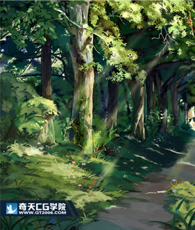 奇天CG學院,動漫原畫,晨時陽光