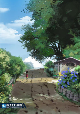 奇天CG學院,動漫原畫,田園風情