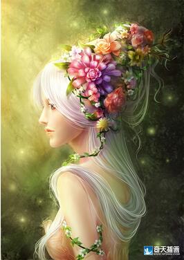 奇天CG學院,奇幻插畫,花仙子