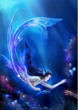 奇天CG學院,奇幻插畫,美人魚