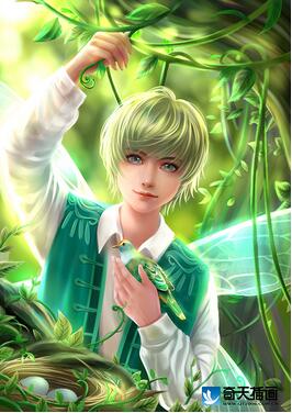 奇天CG學院,奇幻插畫,精靈少年