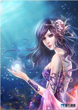 奇天CG學院,奇幻插畫,海妖