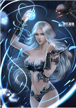 奇天CG學院,奇幻插畫,女巫