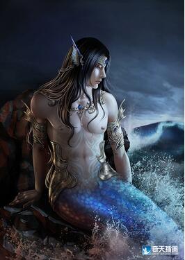 奇天CG學院,奇幻插畫,人魚