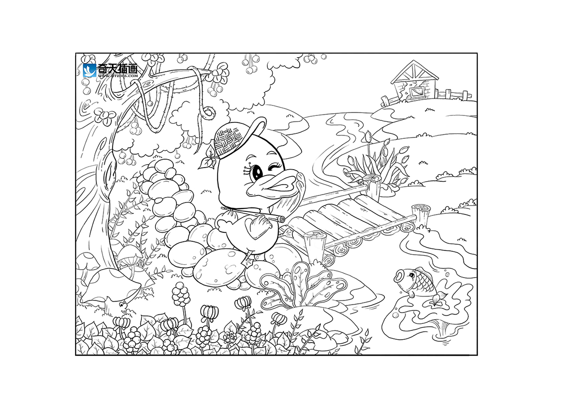 奇天CG學院,手繪插畫,丑小鴨5522