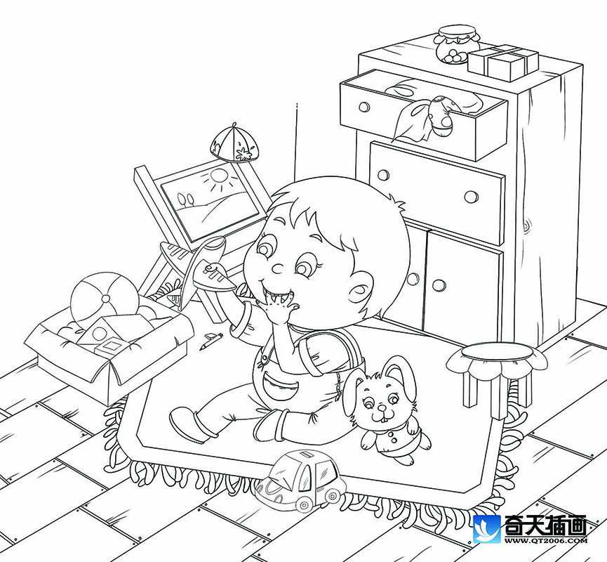 奇天CG學院,手繪插畫,自己理