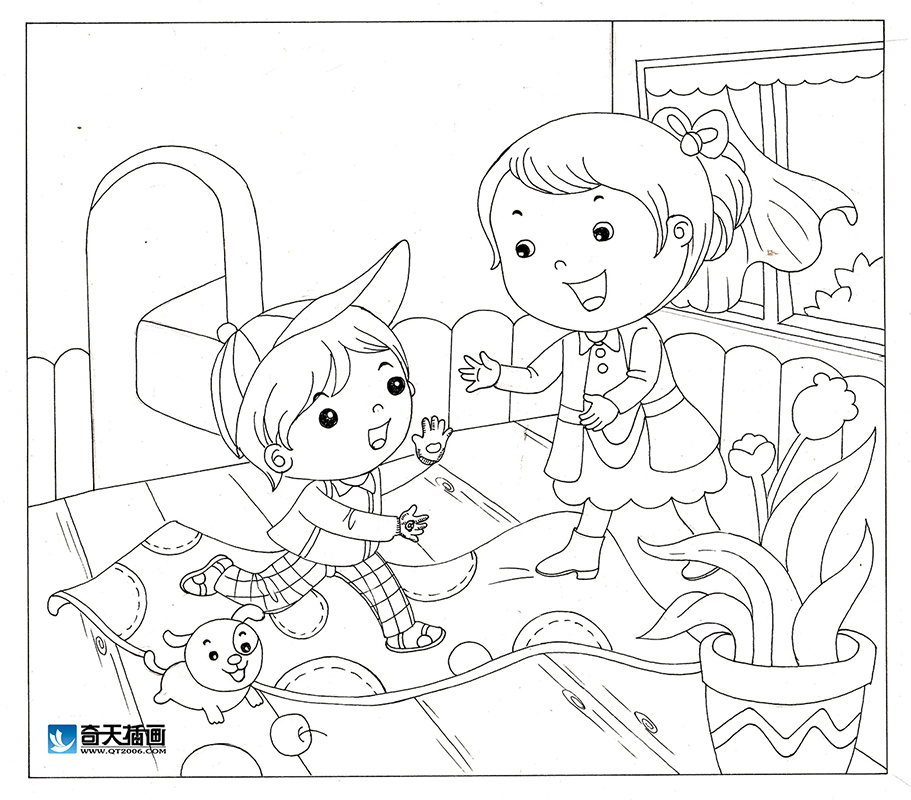 奇天CG學院,手繪插畫,小臟手