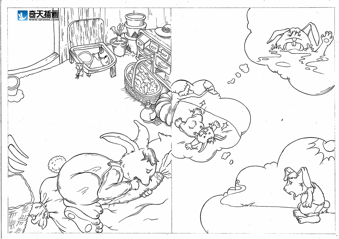 奇天CG學院,手繪插畫, 小場景