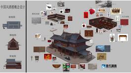 奇天CG學院,游戲場景,酒樓